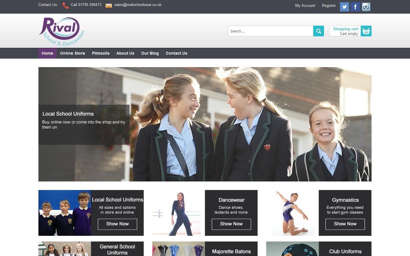Rival School & Dancewear Website