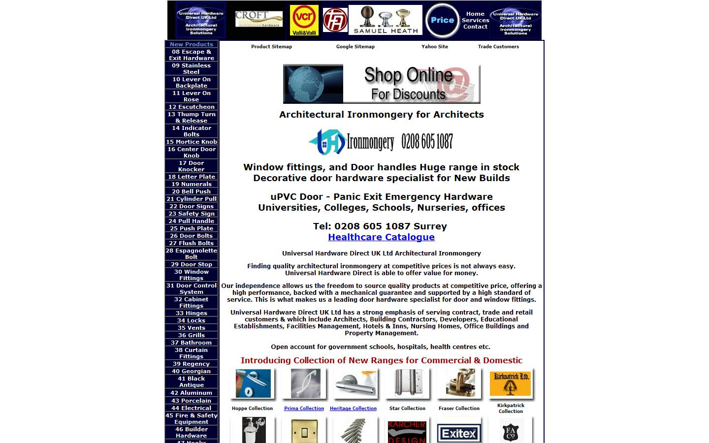 Universal Hardware Direct UK Ltd Website