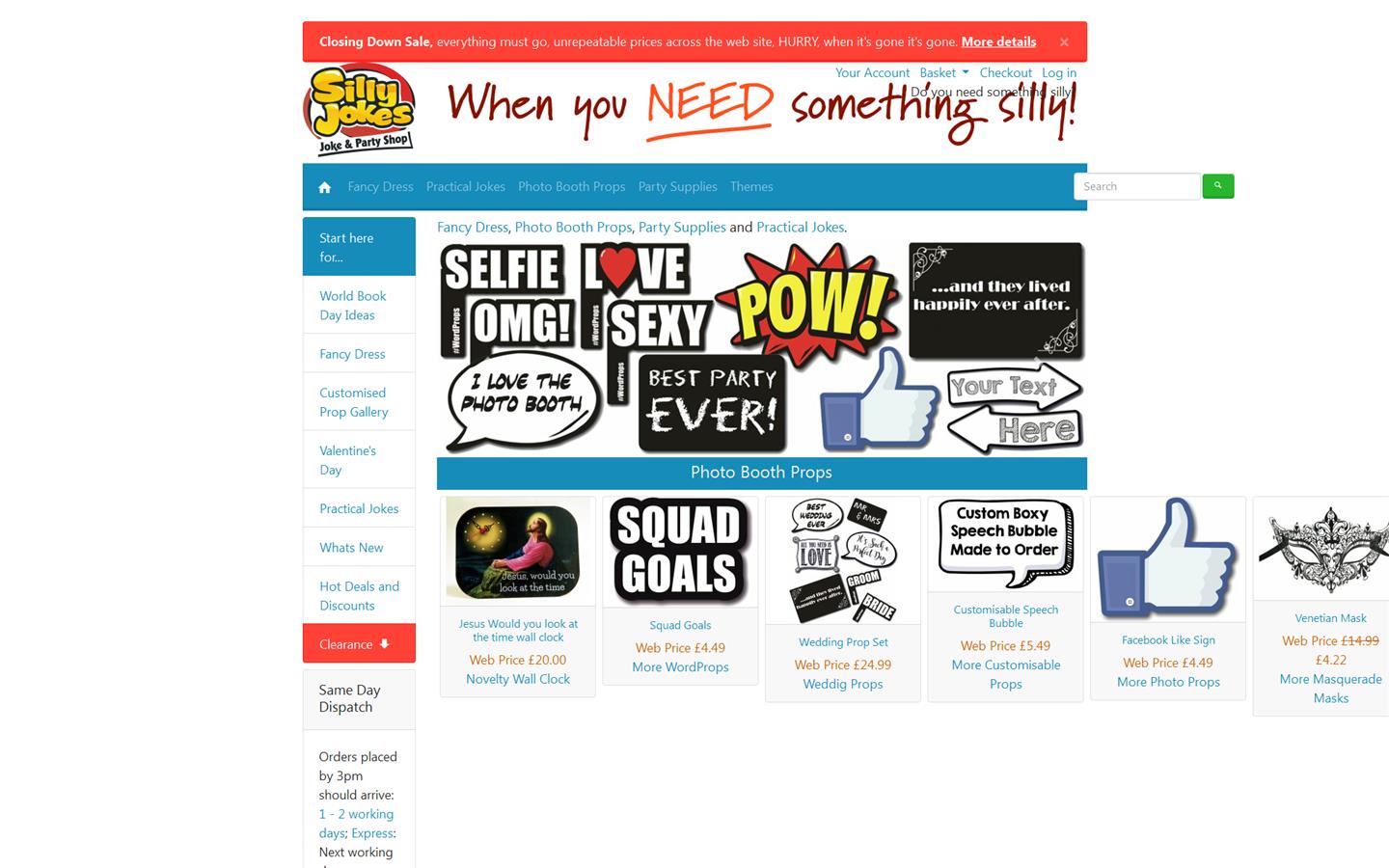 Silly Jokes Ltd Website