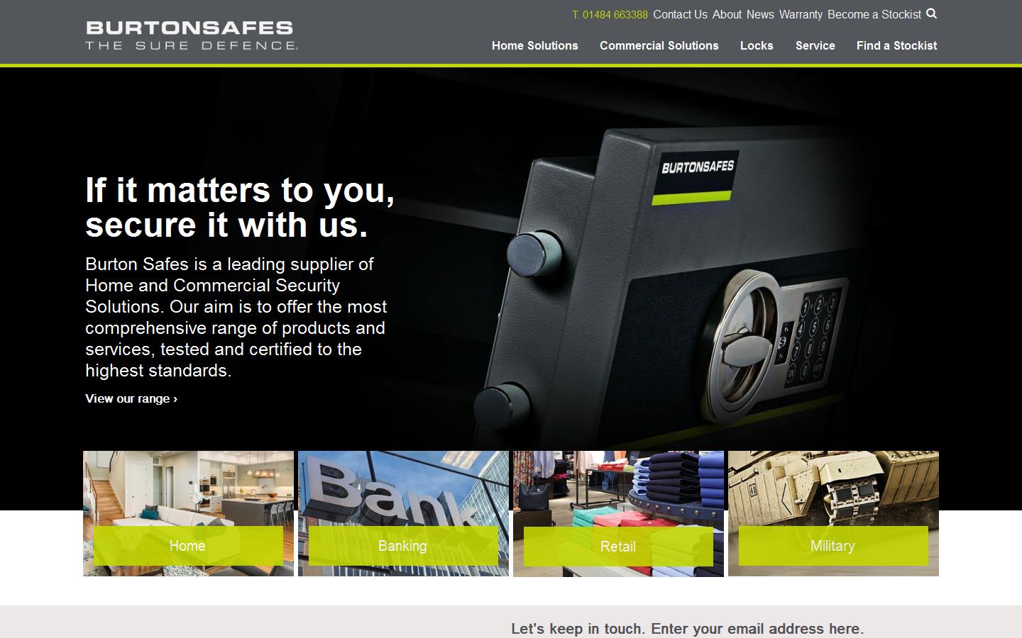 Burton Safes Website