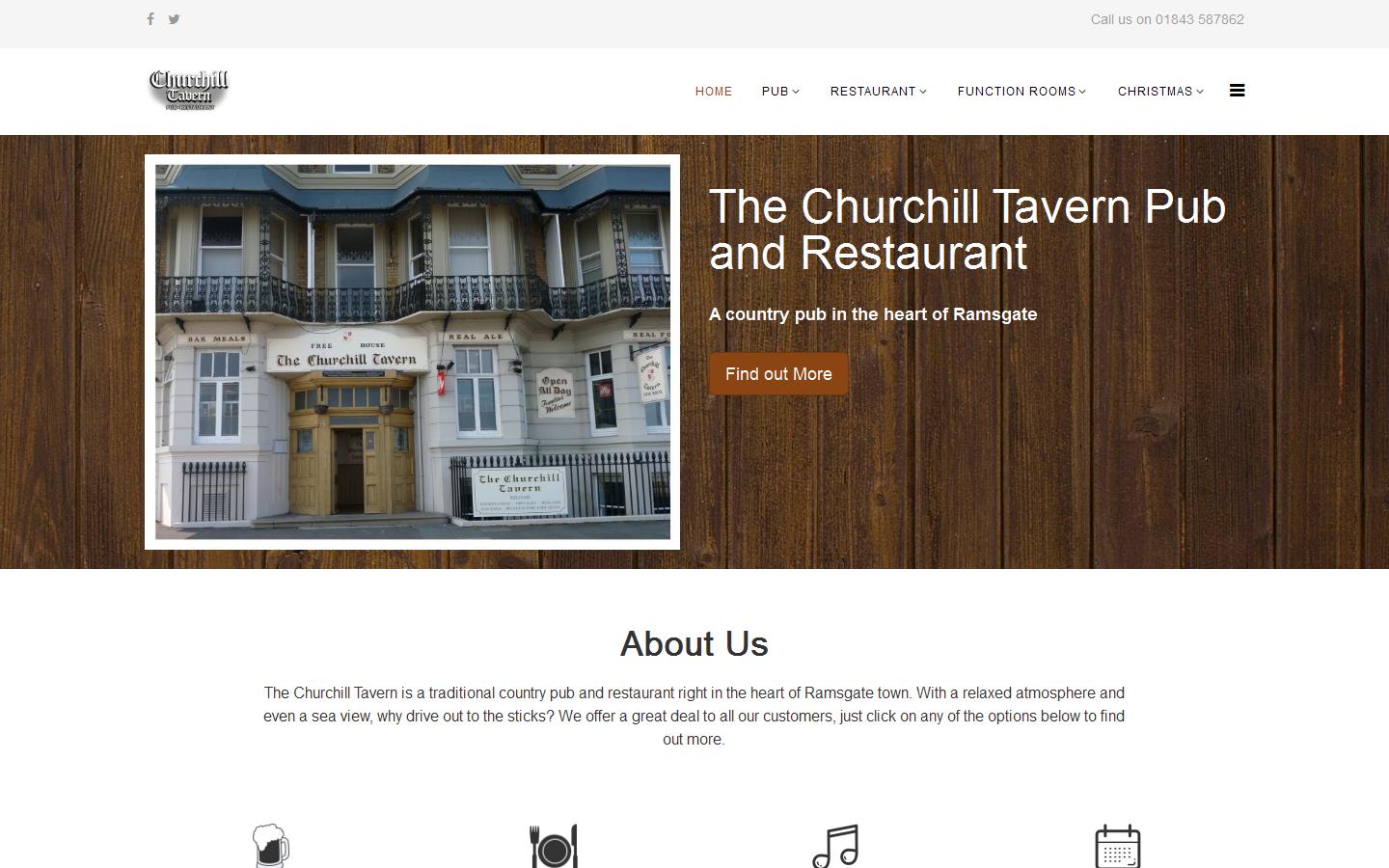 Churchill Tavern Website