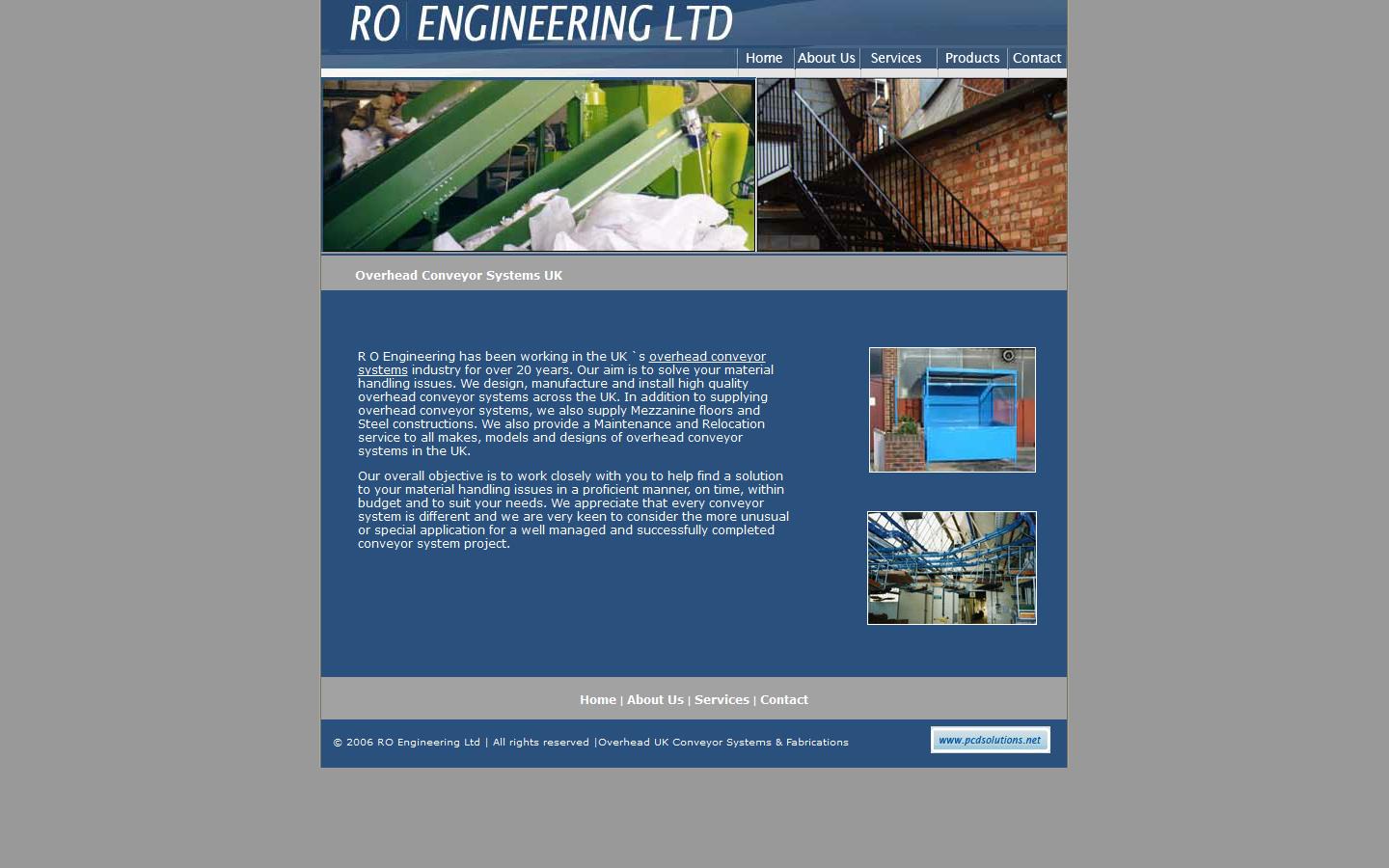 R O Engineering Ltd Website