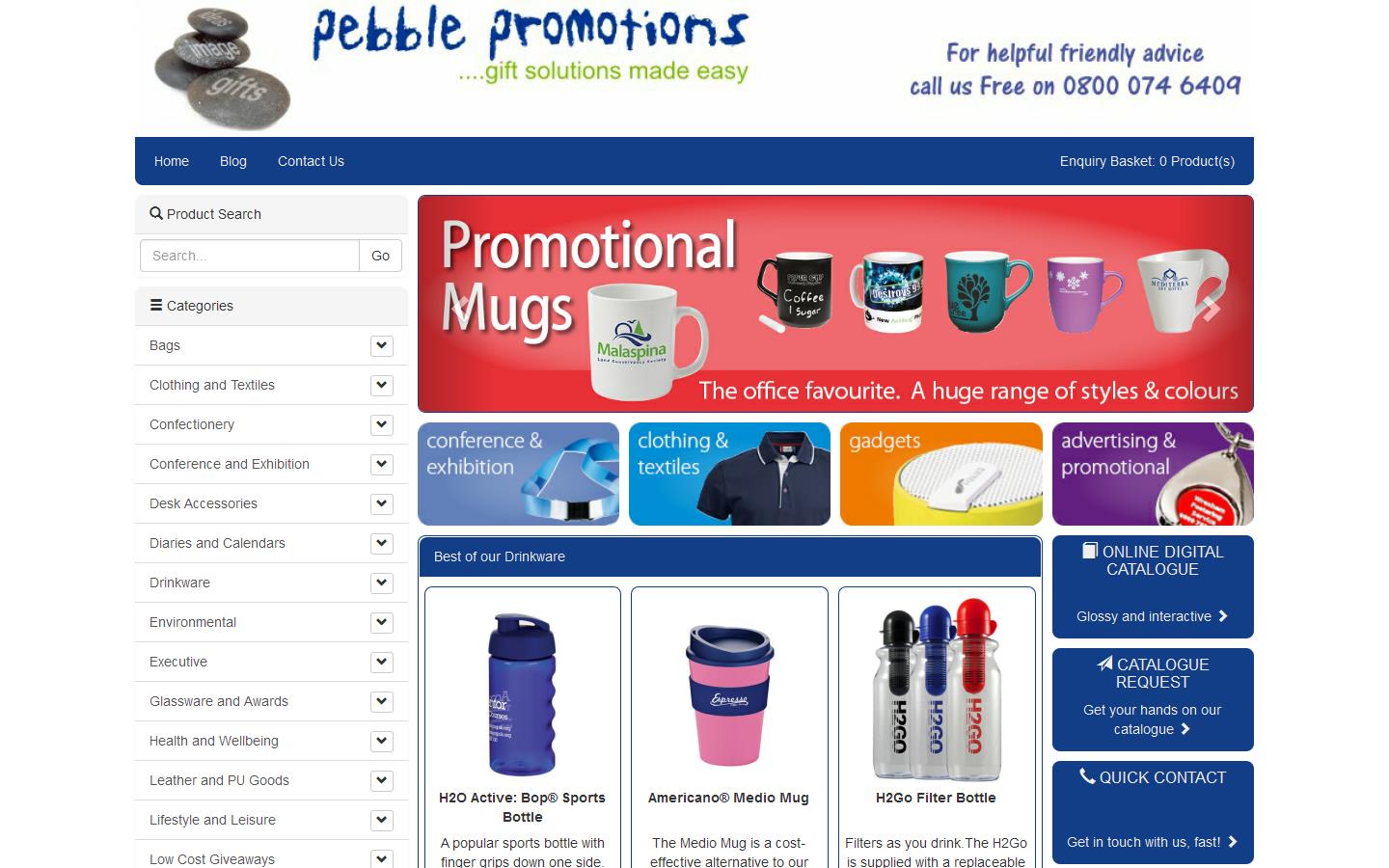 Pebble Promotions Website