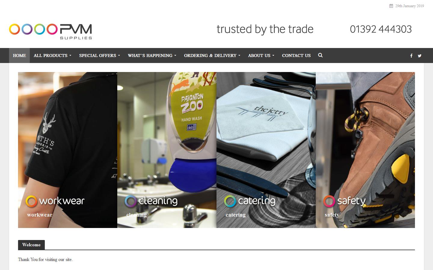 P V M Supplies Ltd Website