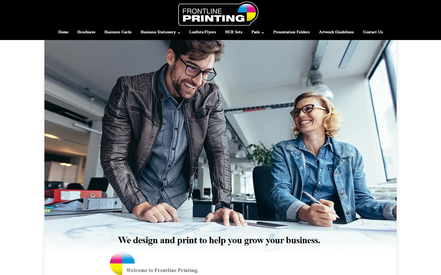Frontline Printing Website