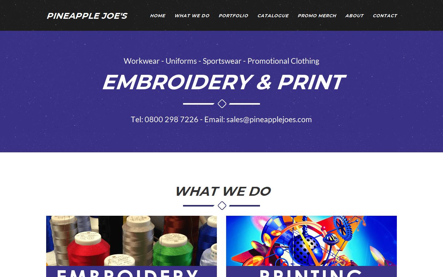 Pineapple Joe''s Website