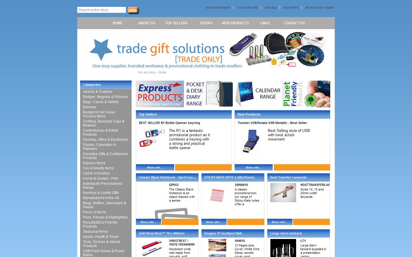 Trade Gift Solutions Website