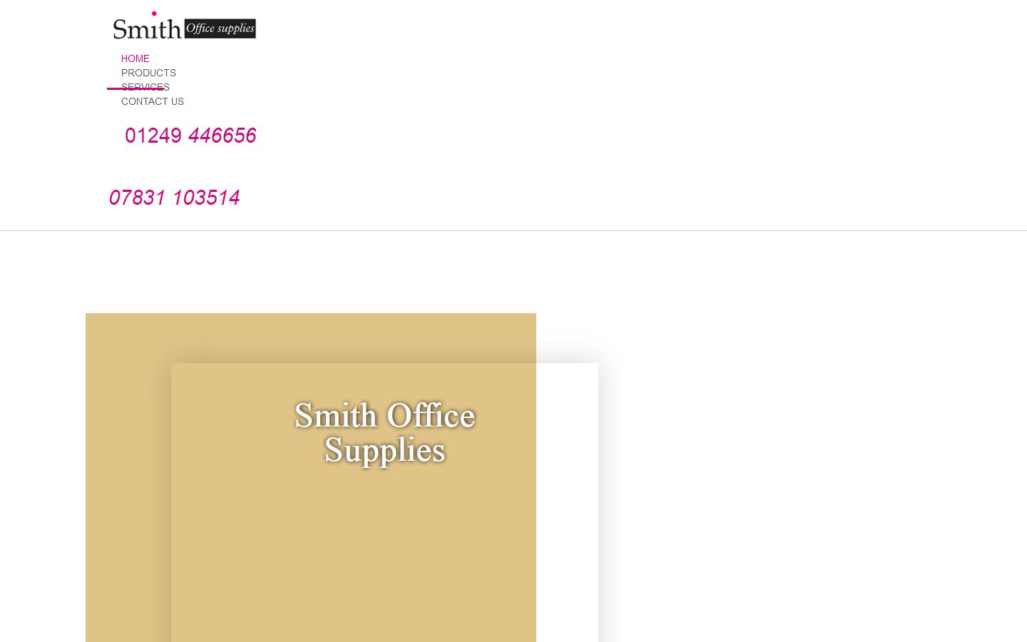 Smith Office Supplies Website