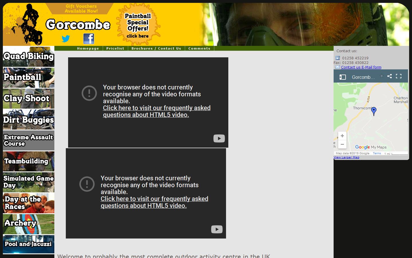 Gorcombe Park Ltd Website