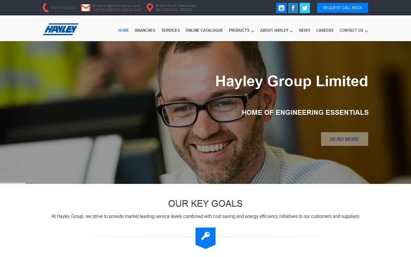 A M S Hayley Ltd Website