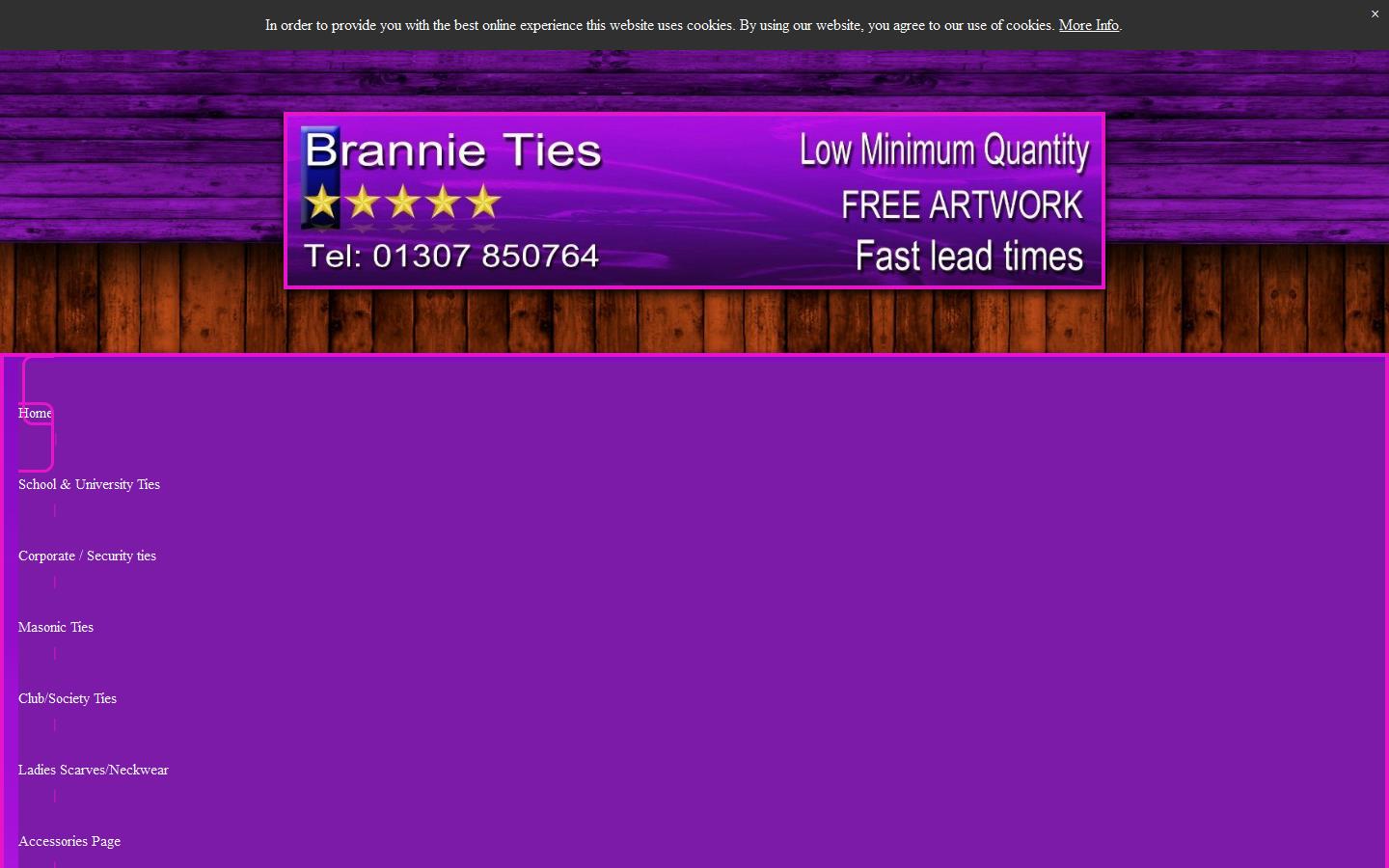 Brannie Ties Website