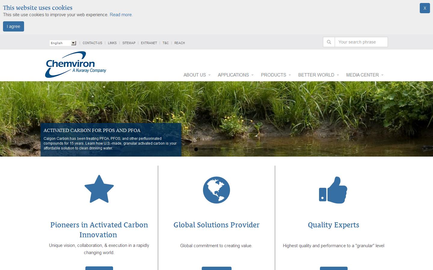 Chemviron Carbon Ltd Website