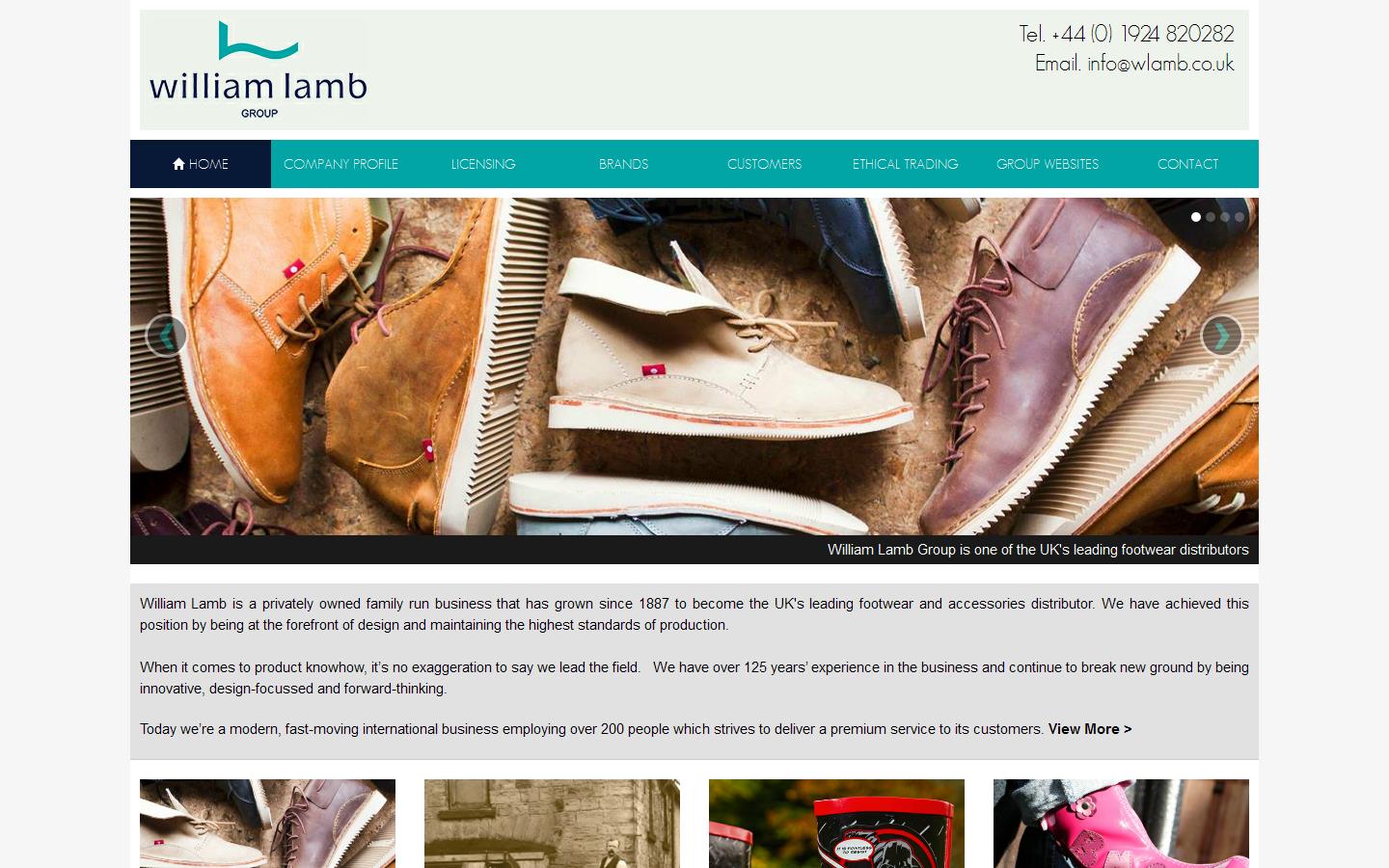 William Lamb Footwear Website