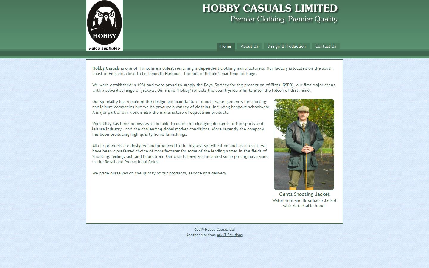 Hobby Casuals Ltd Website