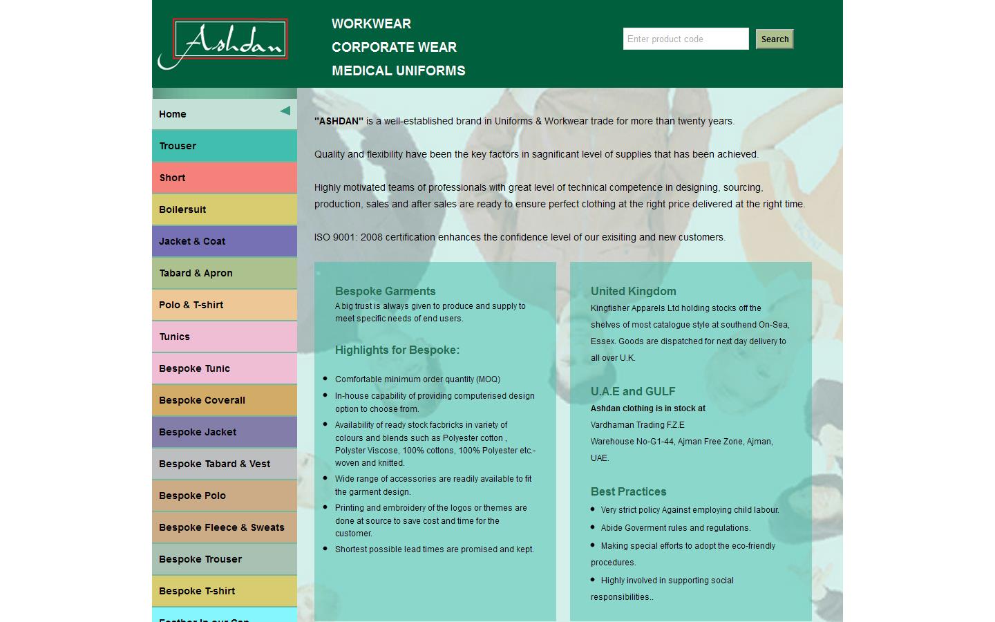 Kingfisher Apparels Ltd Website