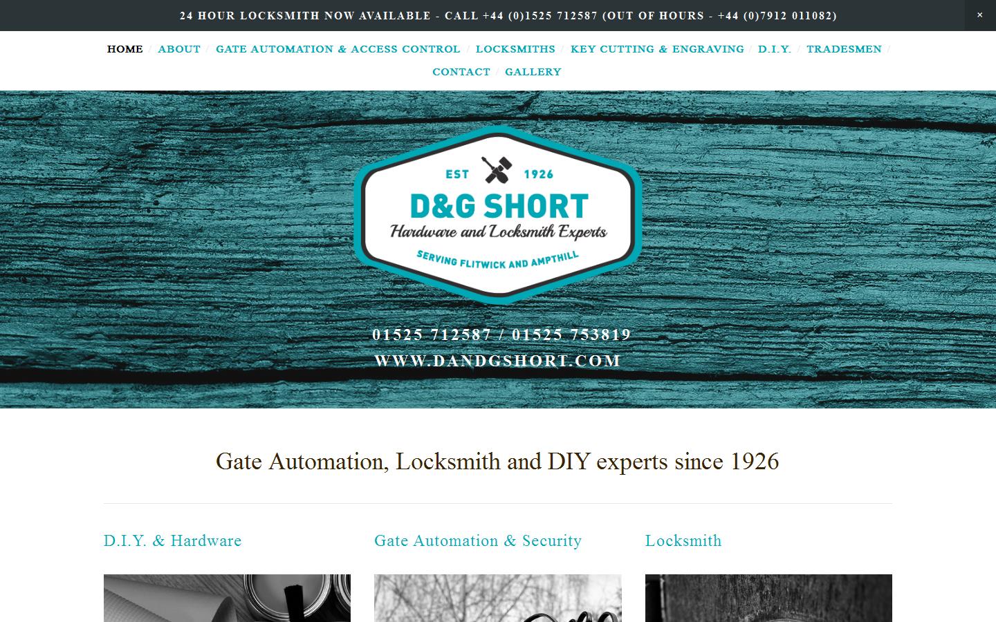 D & G Short Website