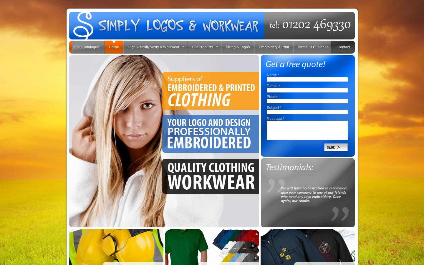 Simply Logos & Workwear Website