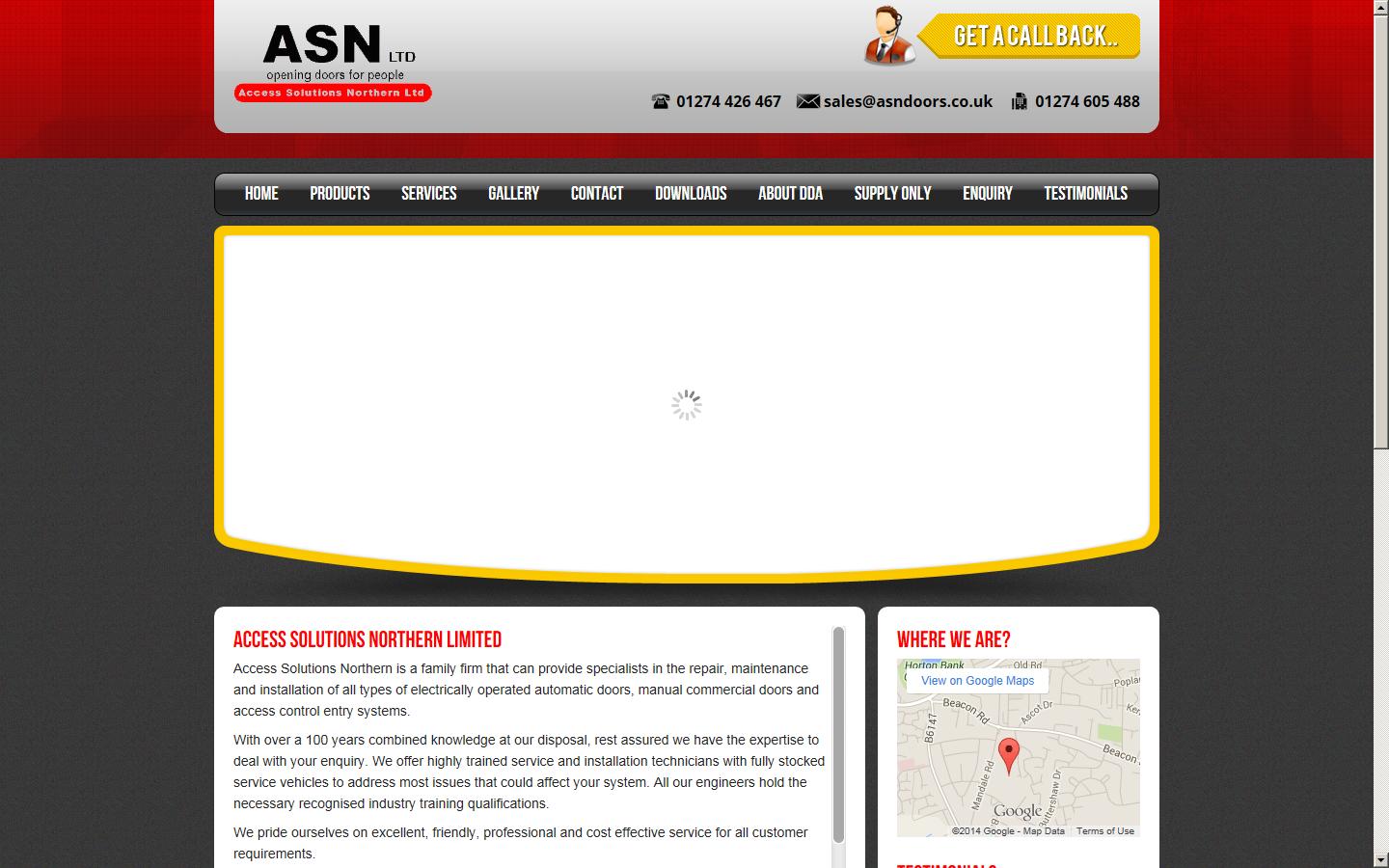 Access Solutions Northern Ltd Website