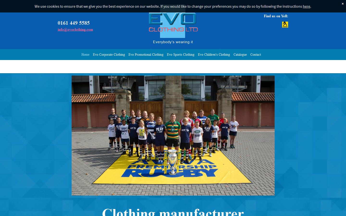 Evo Clothing Ltd Website