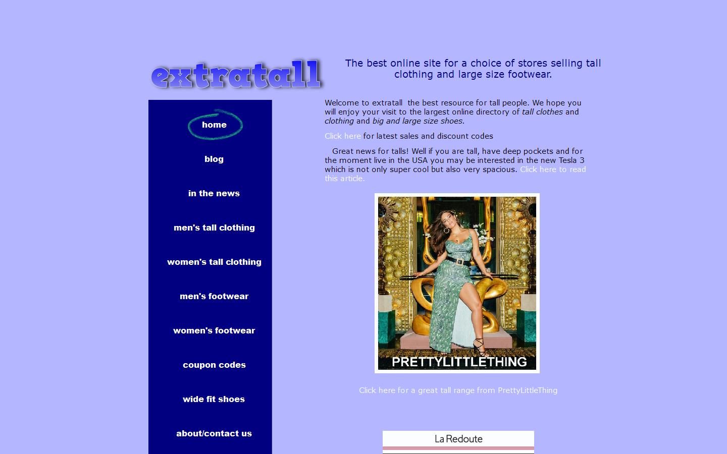 Extratall Website