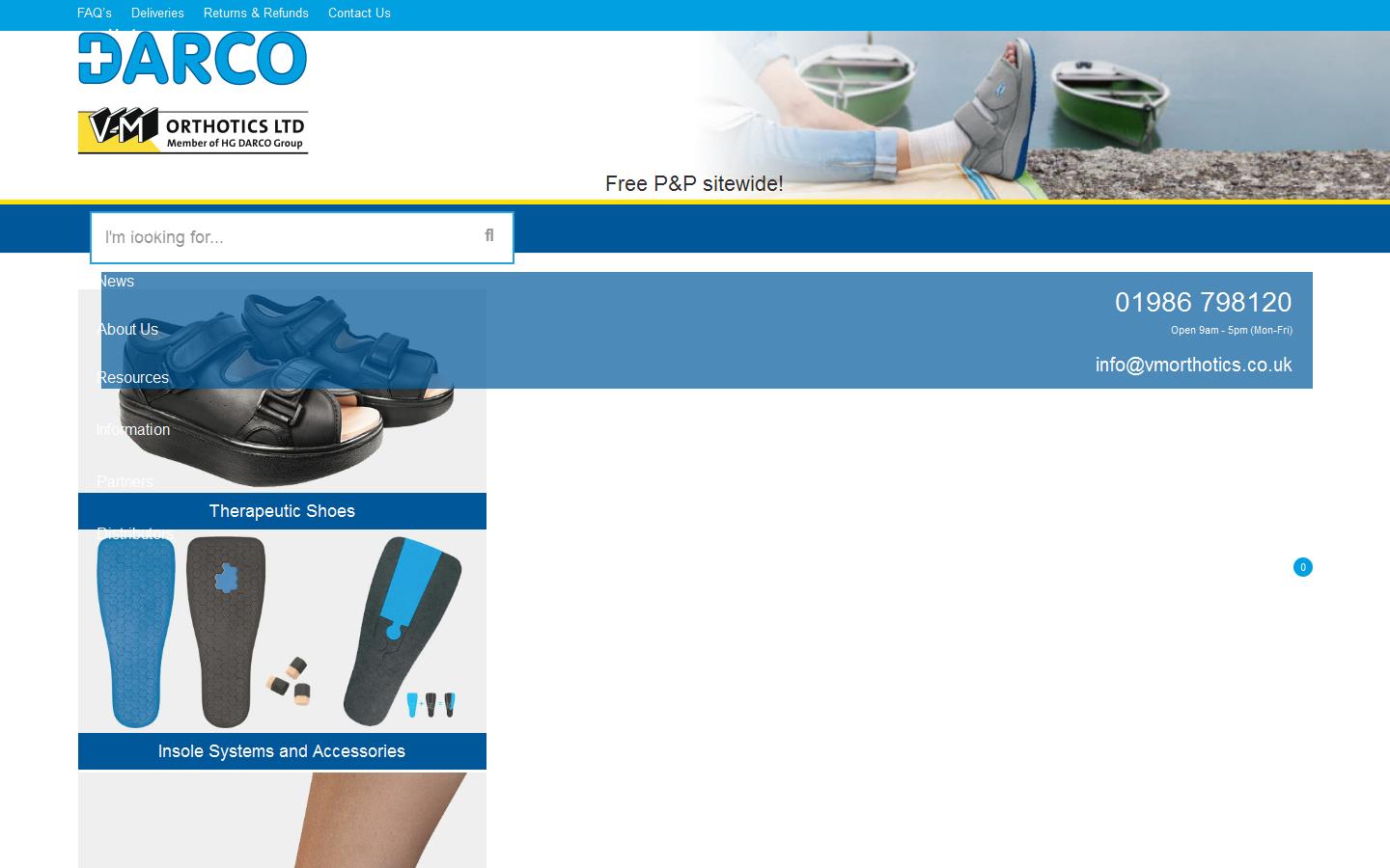 V-M Orthotics Ltd Website