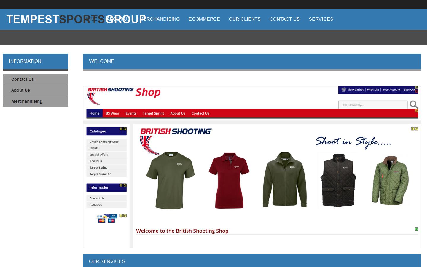 Tempest Sports Group Website