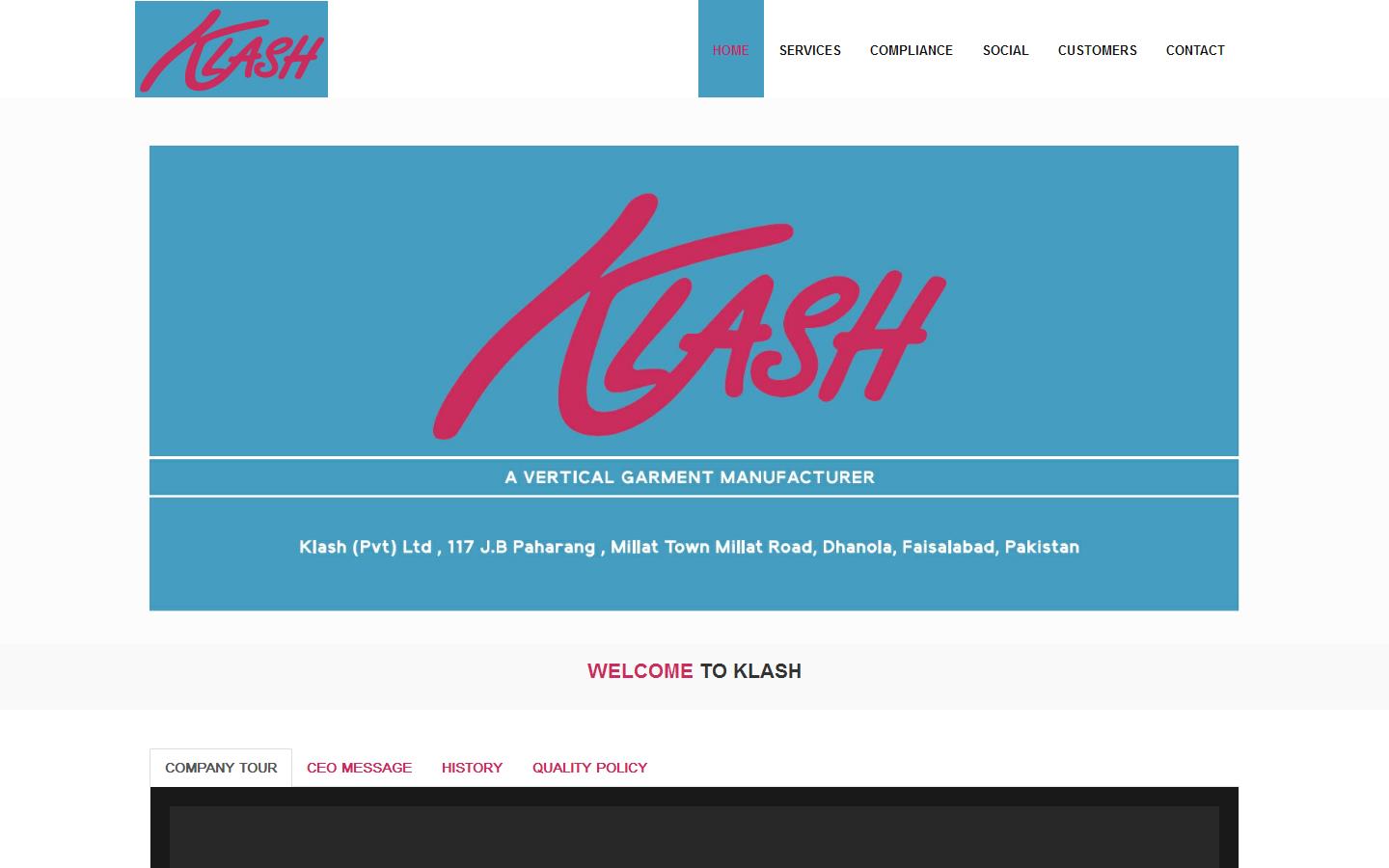 Klash Clothing Website
