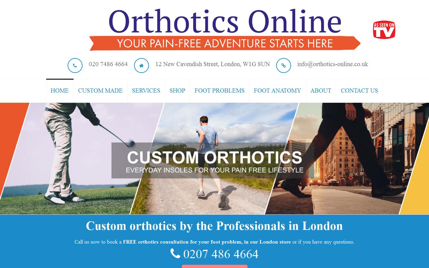 Orthotics Online Website