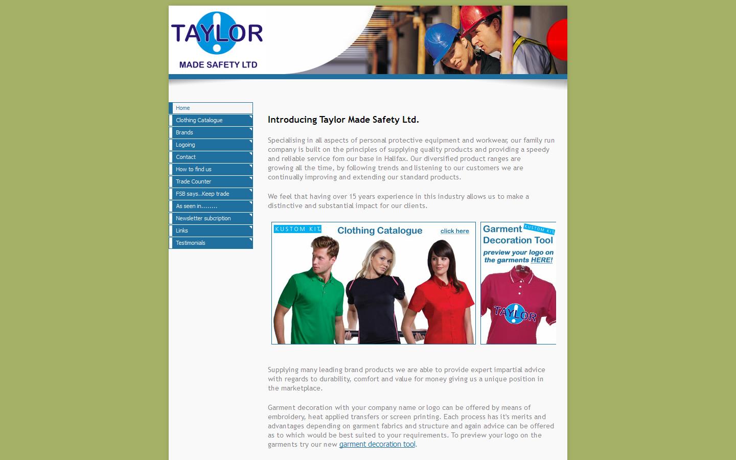 Taylor Made Safety Website