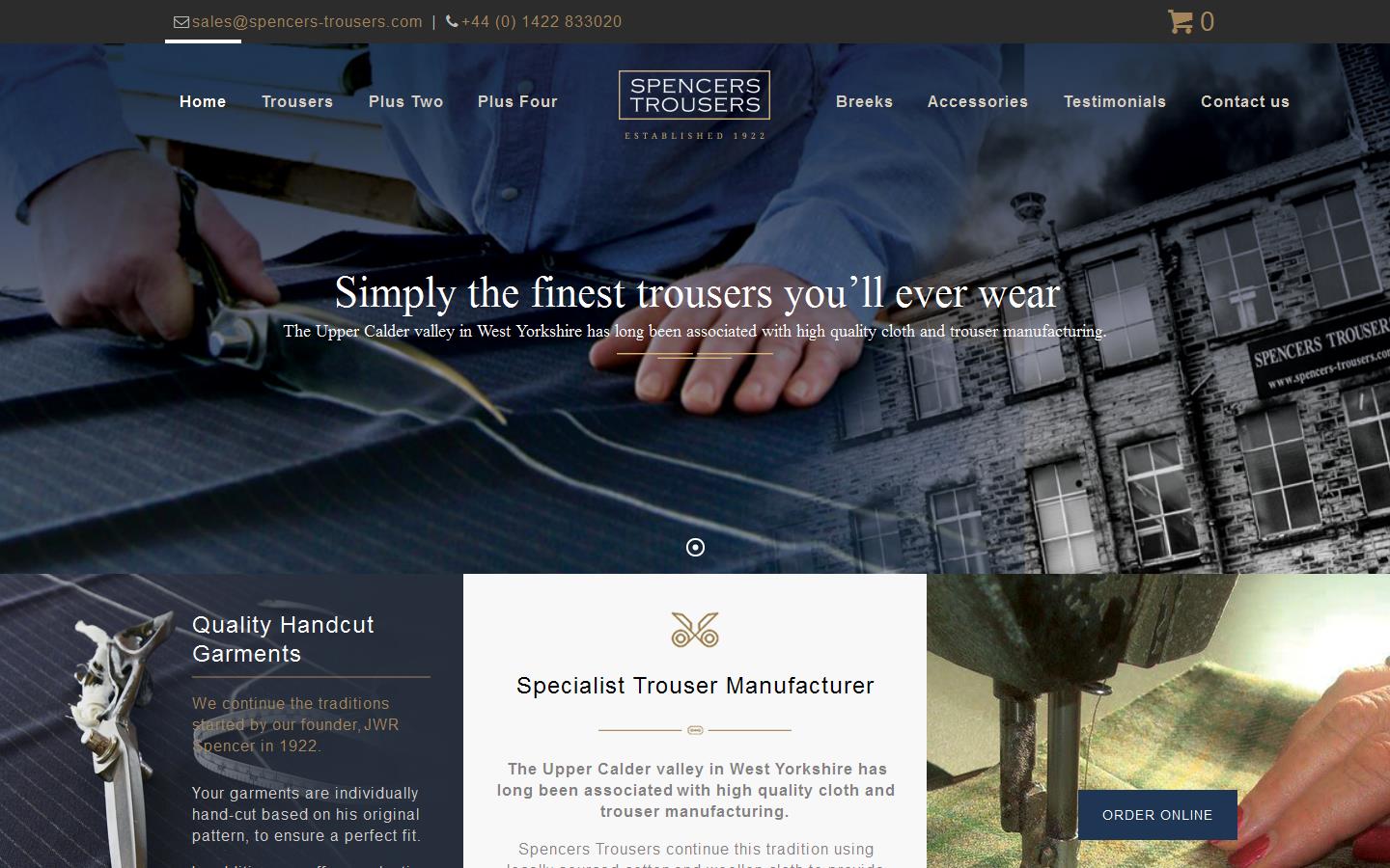 Spencers Trousers Website