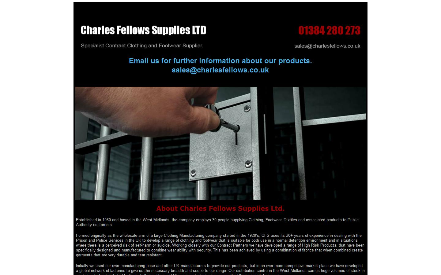 Charles Fellows Supplies Ltd Website