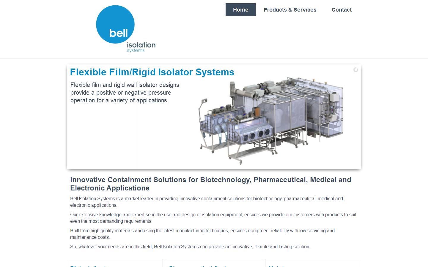 Bell Isolation Systems Ltd Website