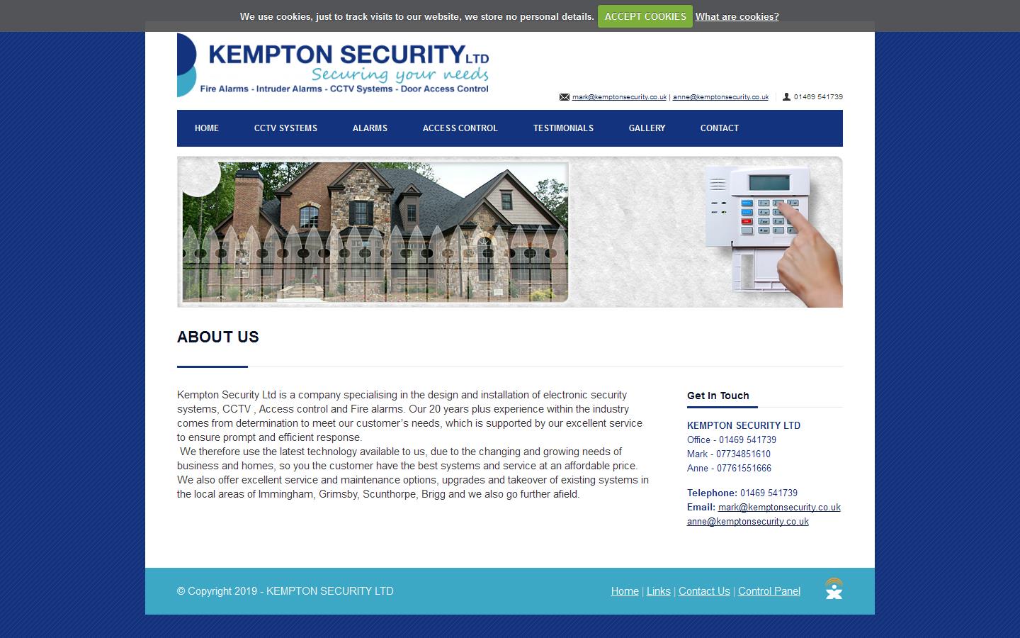 Kempton Security Ltd Website