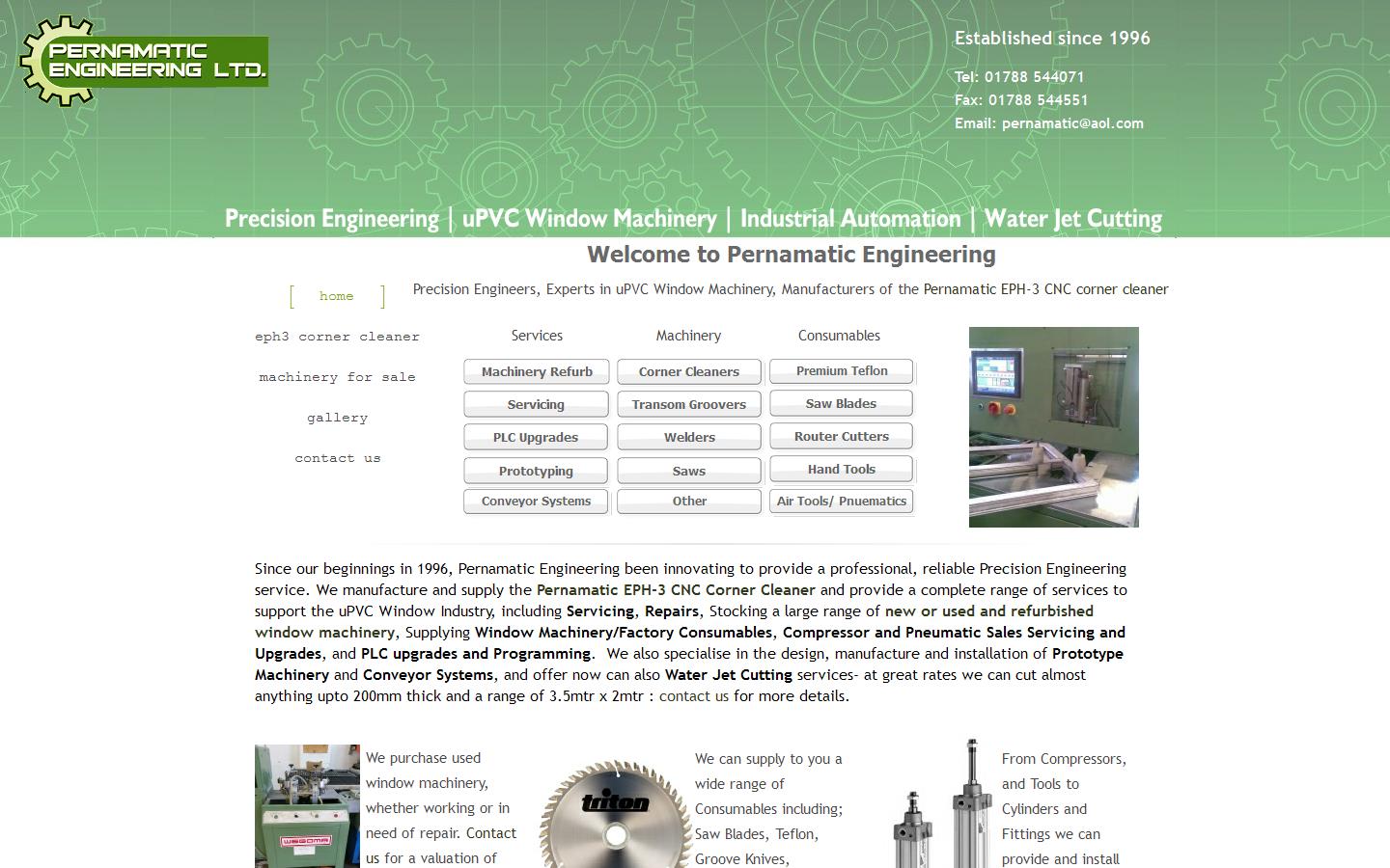 Pernamatic Engineering Ltd Website