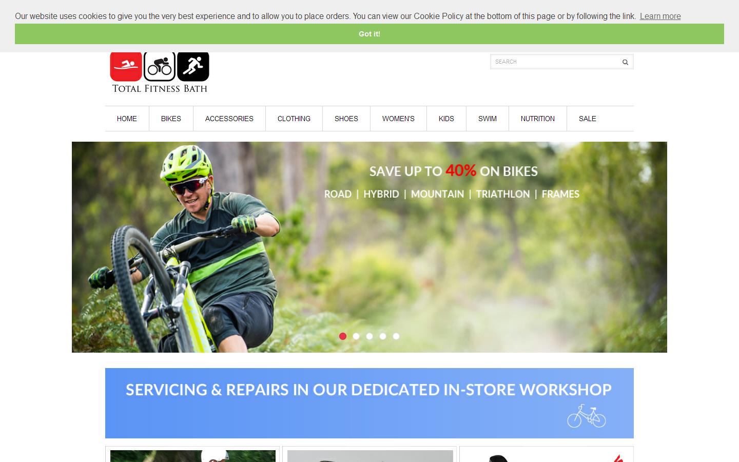 Total Fitness Bath Website