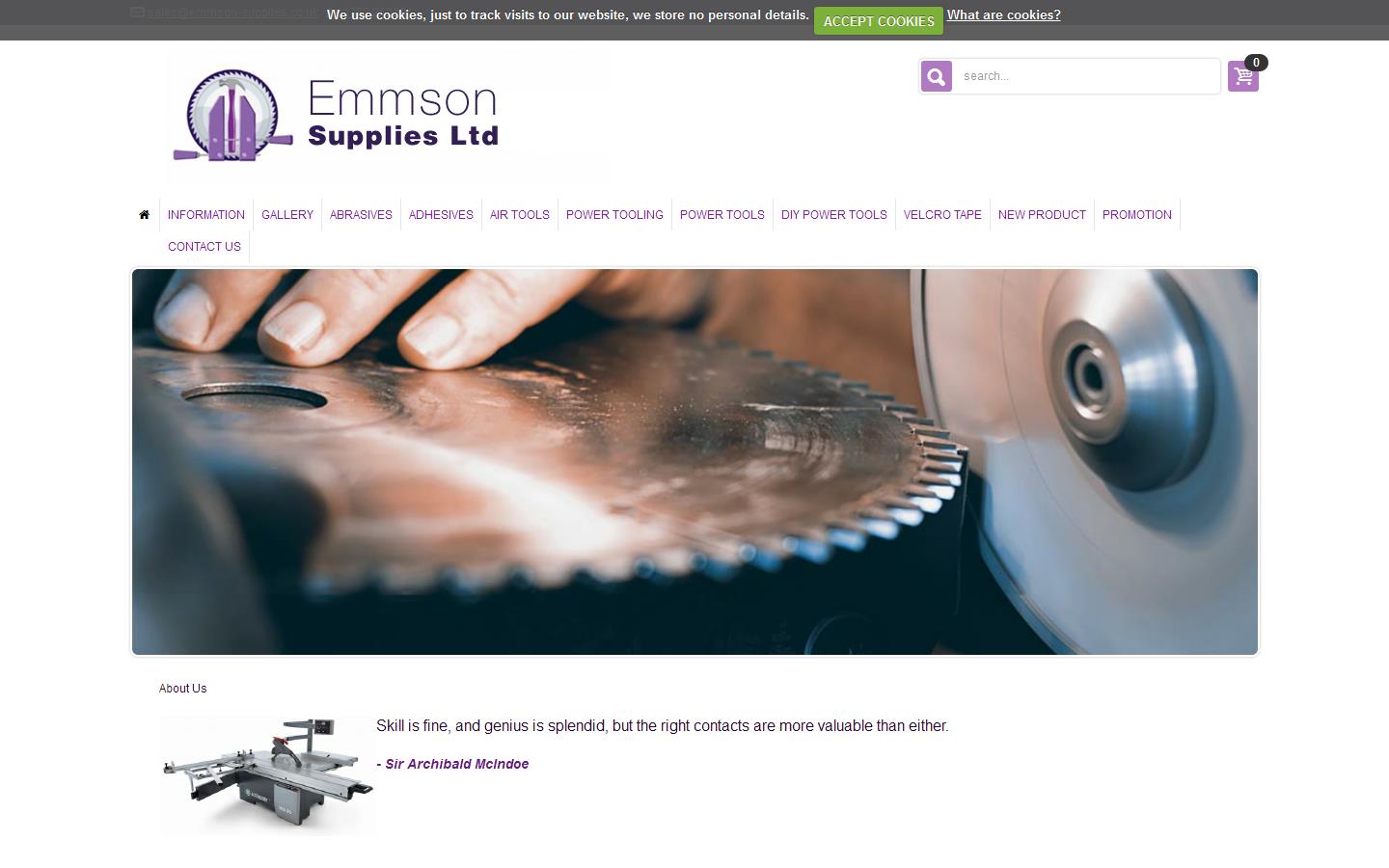 Emmson Supplies Ltd Website
