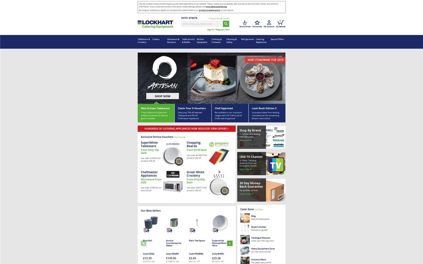 Bunzl Lockhart Catering Design Website