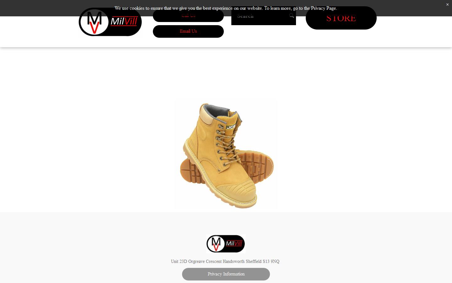 Milvill Safety & Hygiene Supplies Website