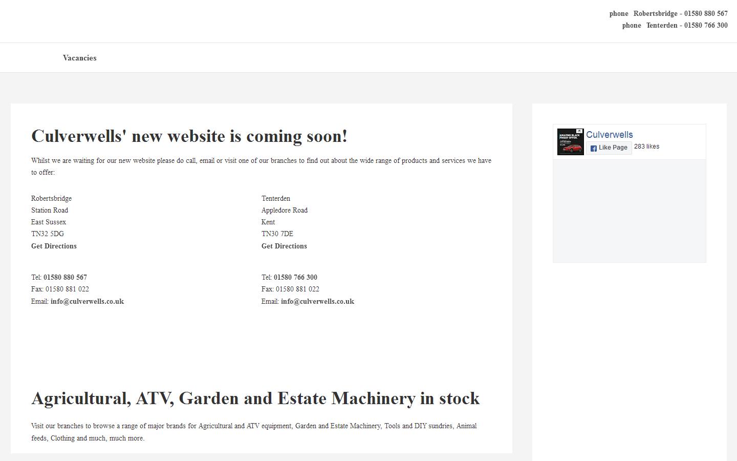 E O Culverwell Ltd Website