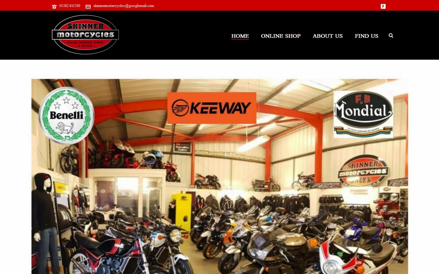 Skinner Motorcycles Website