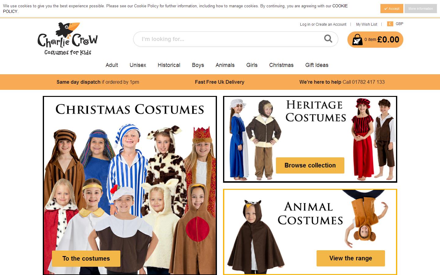 Charlie Crow Website