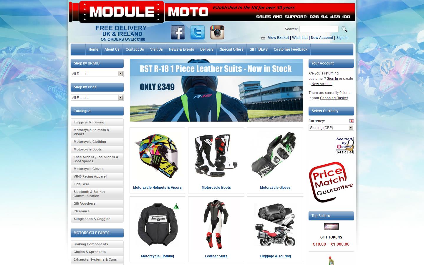 Module Road & Race Website