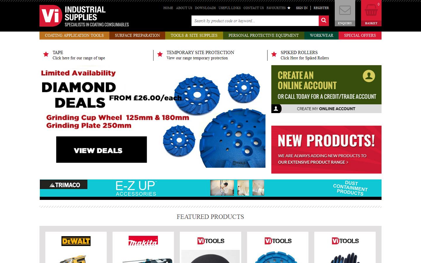 V I Distribution Ltd Website