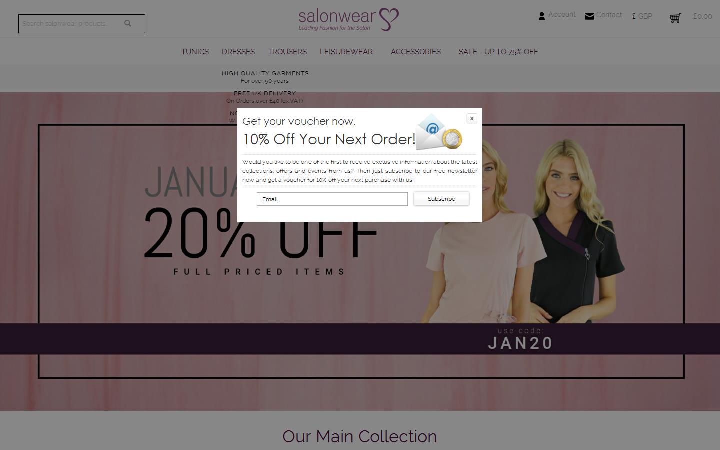 Salonwear Website