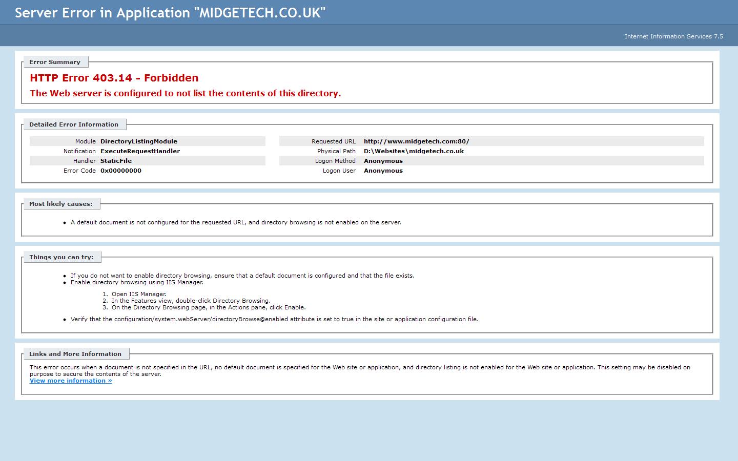 Midge Tech Ltd Website