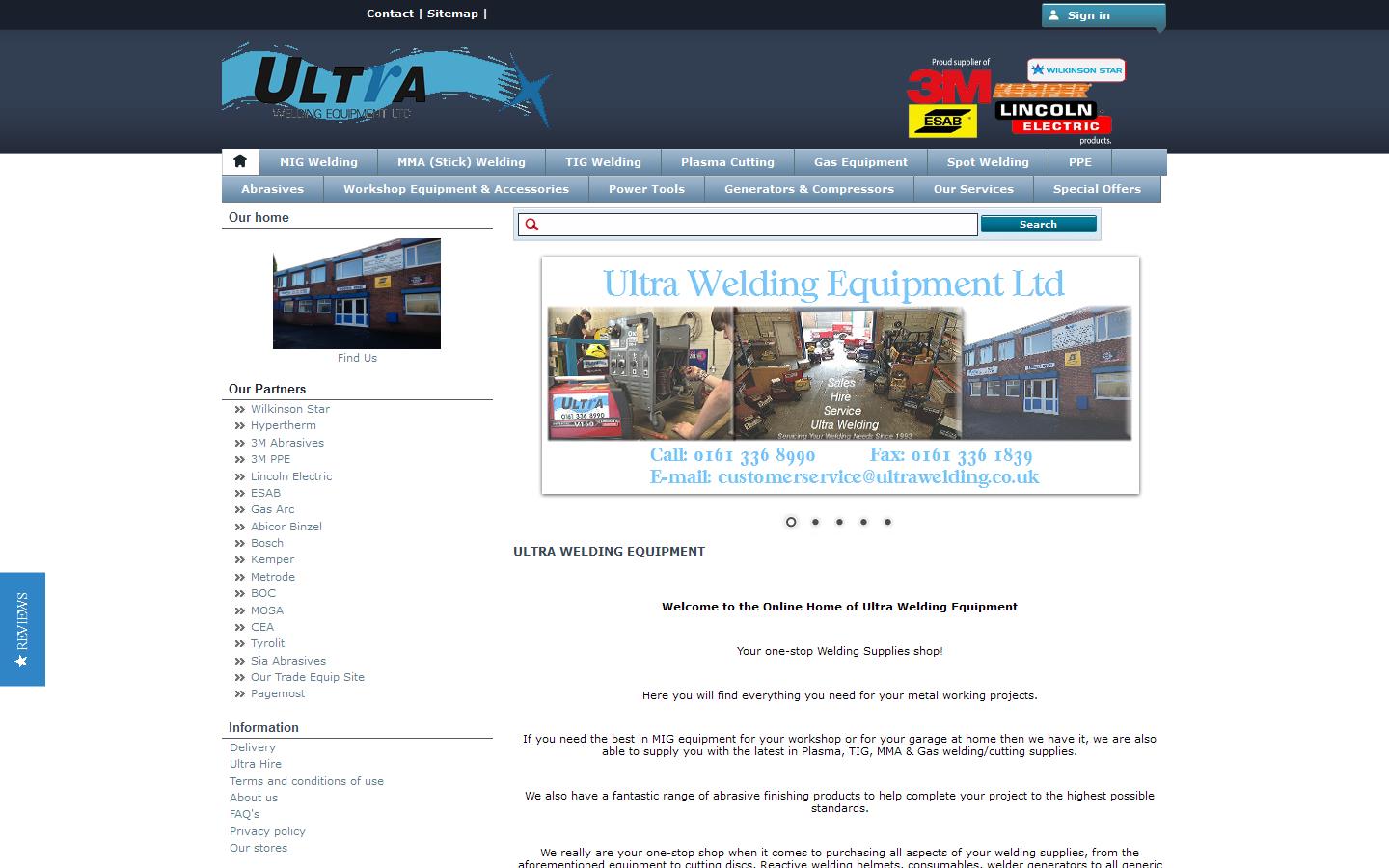 Ultra Welding Equipment Ltd Website