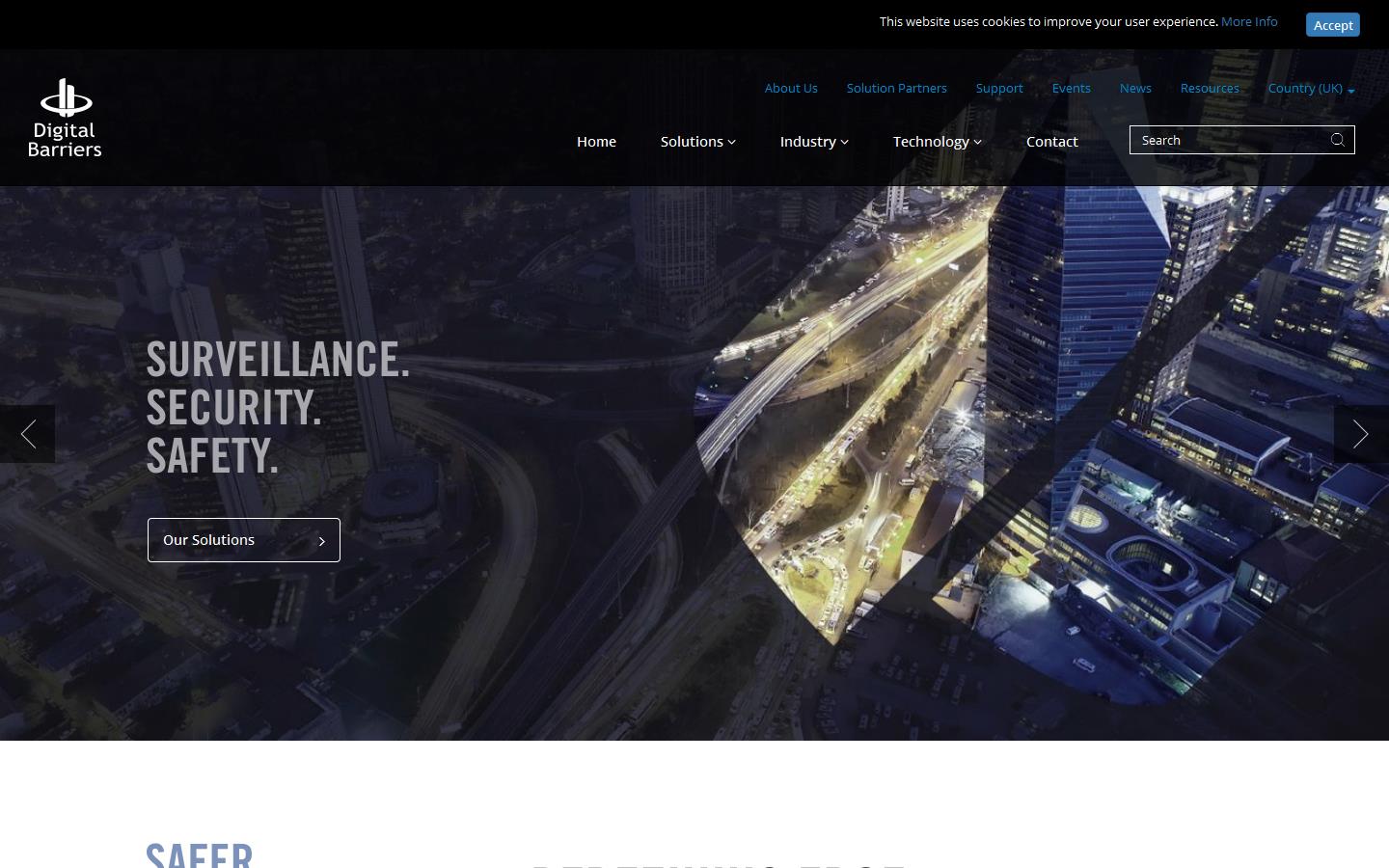 Digital Barriers Website