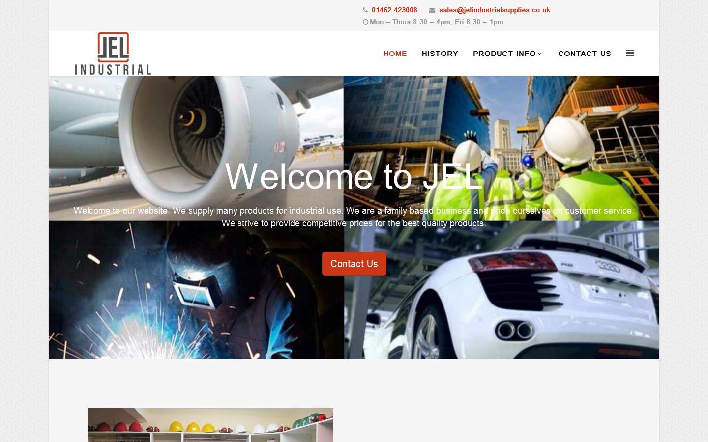 J E L Industrial Supplies Ltd Website