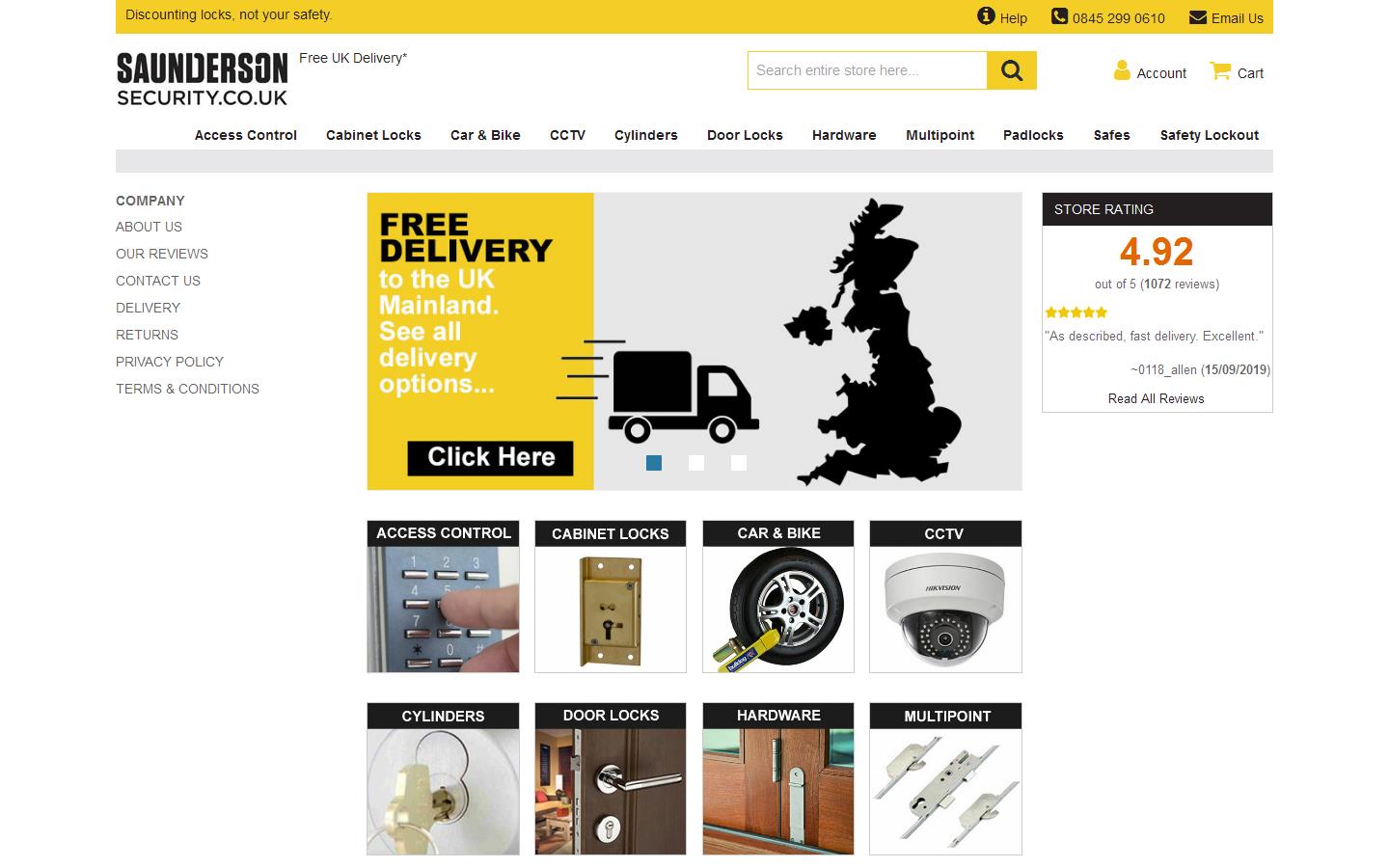 Saunderson Security Website