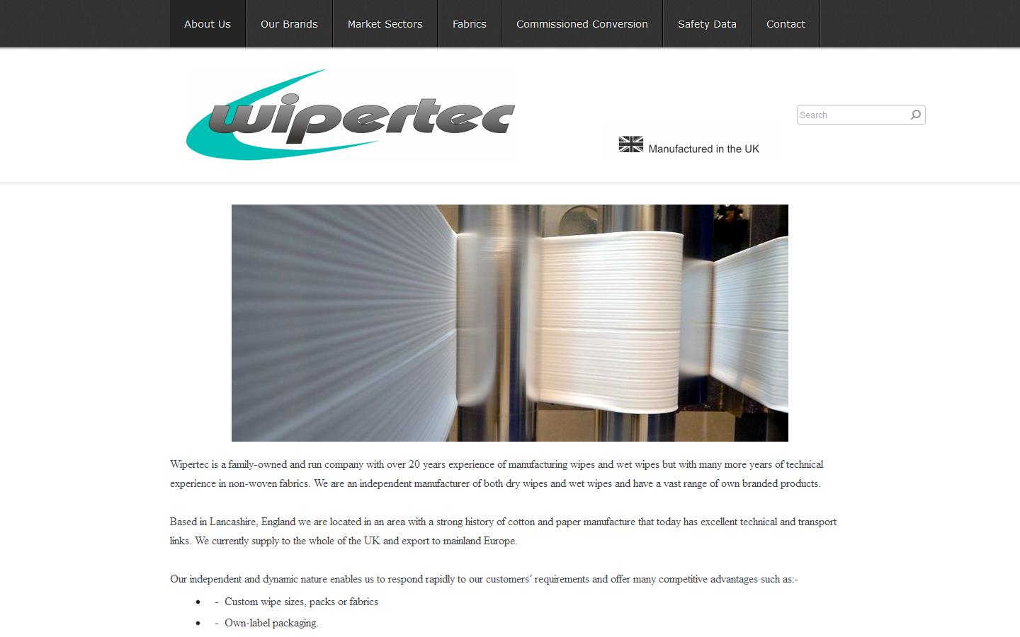 Wipertec Ltd Website